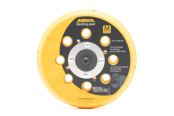 MIRKA STÜTZTELLER Ø 125mm 5/16" Gewinde Grip 28H medium VPE: 1 Stück (8292502011)