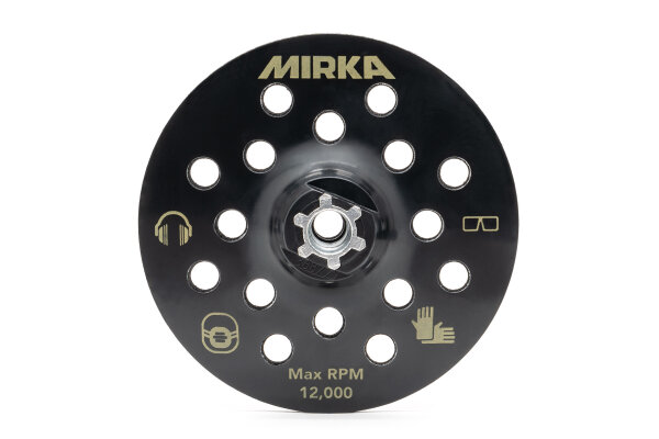 MIRKA STÜTZTELLER Ø 125mm M14 Gewinde Grip 17H hart VPE: 1 Stück (9190153001)