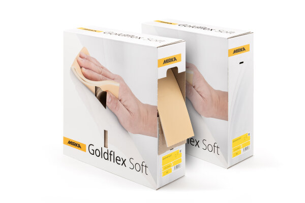 MIRKA GOLDFLEX SOFT Schleifpads 115 x 125mm VPE: 150 / 200 Stück auf Rolle